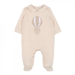 Tutina beige con Colletto 03 Mesi