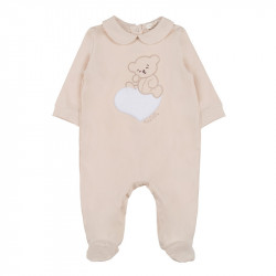 Tutina Nanan Orso Cuore Beige - 6 Mesi
