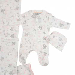 Set neonato 3 pezzi in caldo cotone