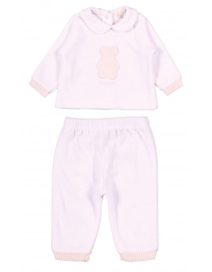 Tutina  Nanan 2 pezzi con Orsetto 6 Mesi - Rosa