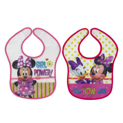 Set 2 Bavaglini in Plastica - Disney Minnie e Paperina