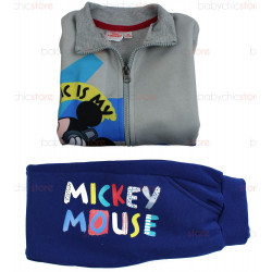 Jogging Set Mickey Mouse - Grigio/Blu