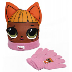 Set Cappello con Orecchie e Guanti LOL