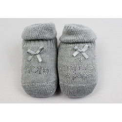 Scarpine Neonato - Amore di Mamma e Papà Grigio