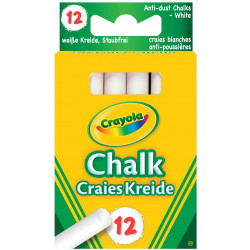 12 Gessi Bianchi Antipolvere Crayola