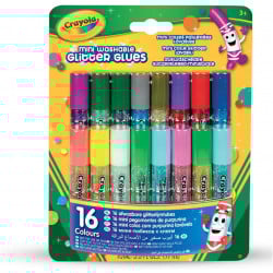 16 Mini Colle Glitter Lavabili