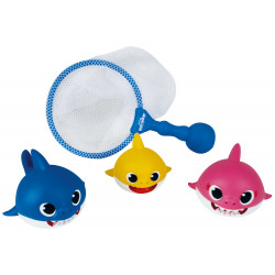 Personaggi Baby Shark con retino per il Bagnetto