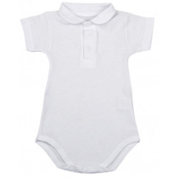 Body Neonato mezza manica modello Polo