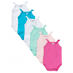 Set 6 Body Neonato con Spalla Stretta