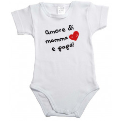 Body Neonato a Mezza Manica - Amore di Mamma e Papà