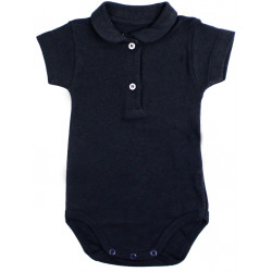 Body Neonato modello Polo - Blu