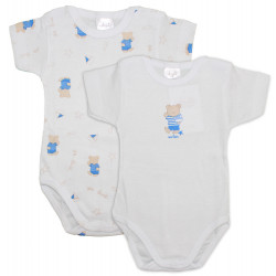 Set 2 Body Orsetto Azzurro - 6 Mesi
