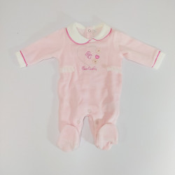 Tutina In Ciniglia Rosa Pierre Cardin